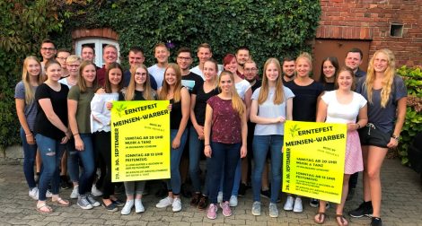 Dorfjugend freut sich auf das Erntefest</br>Samstag Toltern mit Verkauf der Eintrittsbänder