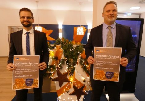 Adventssparen bei der Volksbank</br>„Vermögen schützen, erhalten und ausbauen“