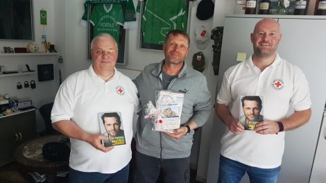 DRK-Vorstand trifft ehemaligen Fußballprofi und Nationalspieler Uli Borowka