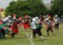 American Football mit buntem Programm