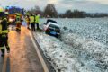 Eisglatte Fahrbahn führt zu Verkehrsunfall