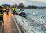 Eisglatte Fahrbahn führt zu Verkehrsunfall