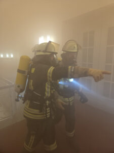 Einsatzübung Feuerwehrmann