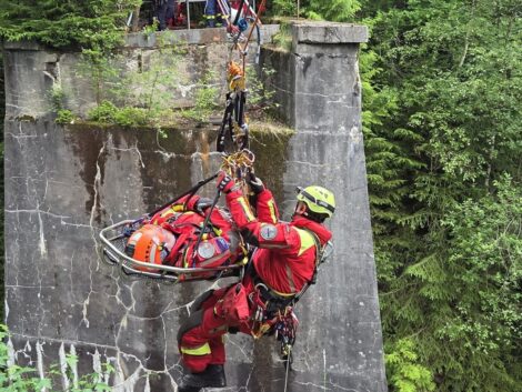 Übungs­wo­chen­ende der Höhen­ret­tung Schaum­burger Land im Oberharz