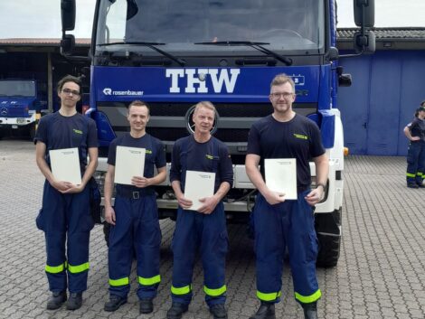 THW Bückeburg: Erfolgreich bestandene Grundscheinprüfung