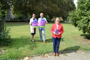 Dr. Beate Herbig, Dirigent Siegfried Westphal und PD Dr. Lu Seegers stellen die Konzerte des Sinfonieorchesters der Schaumburger Landschaft vor.